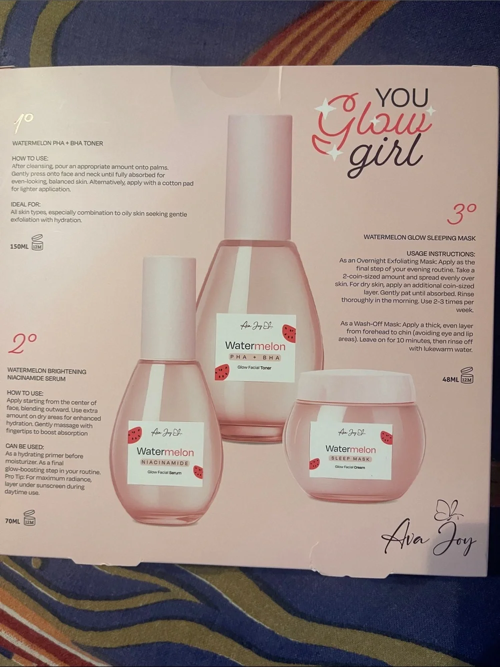 Watermelon Glow Serum & Toner Set - Pink